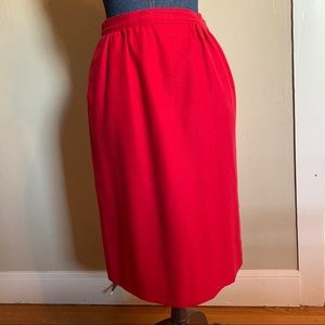 Vintage Pendleton perfect red wool skirt